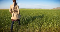 girl in the field