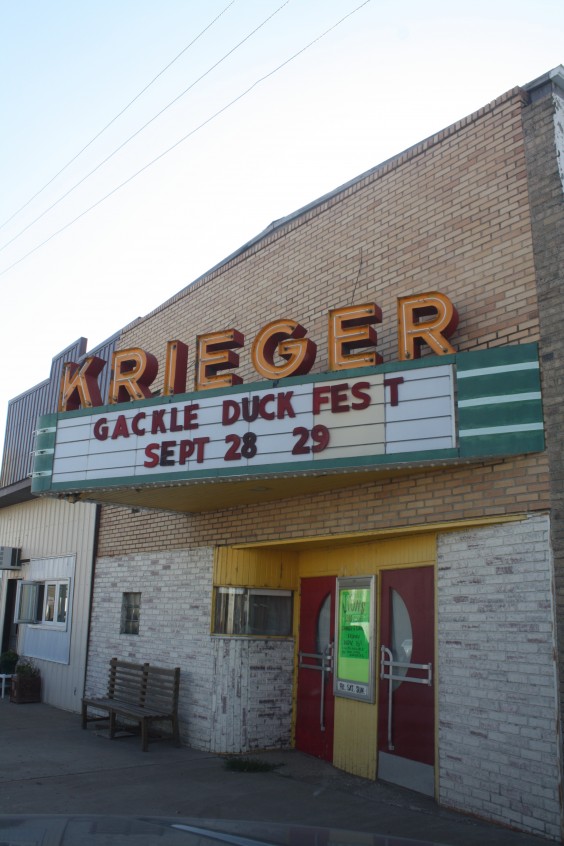 The Krieger Theater in Gackle, N.D., today. Photo by Tri-County News