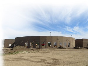 The progress on the building, as of September 2014. Image courtesy of Rita Anderson
