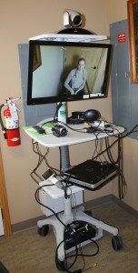 Tia Haines says telemedicine systems such as was installed in the new White Lake Medical Clinic Avera are the future of healthcare in communities that cannot support fulltime medical professionals.