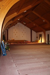  When Holy Trinity Catholic Church in Ethan, S.D., closed in 2014, a committee formed to renovate it into a community center. The building has been stripped of its church fixtures, and the committee hopes an April 8 event will spur the next step of construction. (photo by Wendy Royston, managing editor)