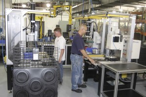 The engine cooling components made at Horton, Inc. are shipped all over the world. Photo courtesy Britton Journal / Horton