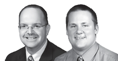 Dacotah Bank ag bankers Mark Oberlander and Trevor Samson