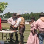 Participants get ready for the next round at Cowboy Action Shooting in Clark, S.D. Photo by Clark County Courier