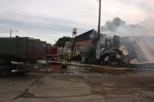 The fire's aftermath. Photo by Clark County Courier