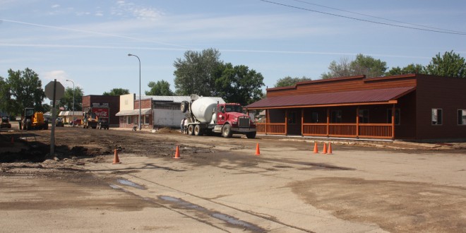 Work on The Rusty Nail was under way in late June, just before the Willow Lake celebration in early July. Photo by Clark County Courier