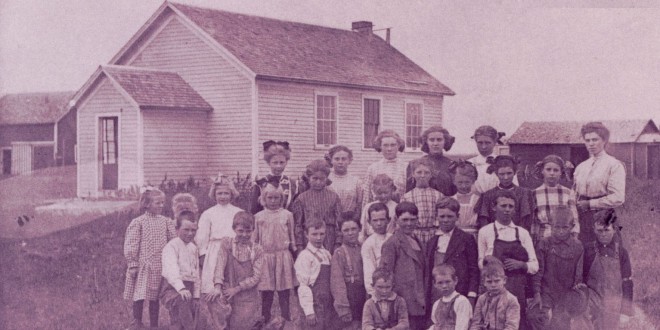 Putney Township School (1910) – one of the schools under Michael’s supervision.  Photo provided by Dacotah Prairie Museum.