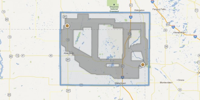 Areas that are being studied for a potential transmission line are indicated in gray. The map is searchable, so addresses can be looked up, at this link: http://www.bssetransmissionline.com/maps/