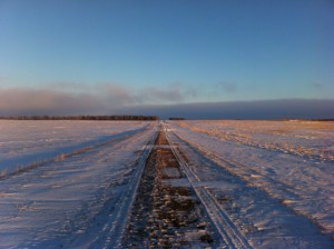 A cold December day in South Dakota.