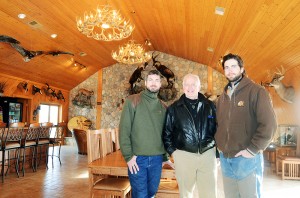 From left, Jason, Bill and Mike Makens represent the fifth and sixth generations to make a living on Oak Tree Farm. Photo by Troy McQuillen