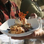 Dessert for a harvest meal prepared at The Field in Adrian, N.D. Photo by Heidi Marttila-Losure