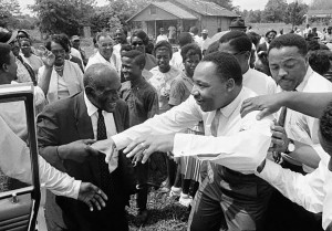 This photo, from a 1966 sit-in in Lisman, Ala., sparked a conversation that changed the way young and old leaders in western Alabama related to one another. Photo courtesy Pamelia Harris
