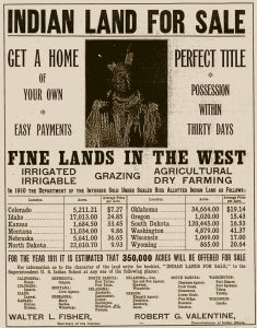 The Dakotas' complicated history. From Wikipedia: https://upload.wikimedia.org/wikipedia/commons/b/bf/Indian_Land_for_Sale.jpg